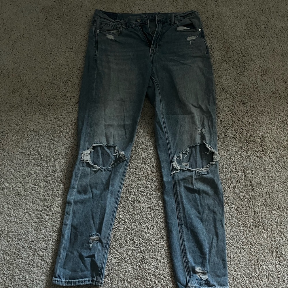 Blue mom jeans.